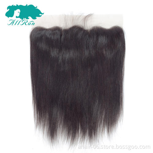 13*4 frontal straight lace closure with quality virgin hair bundles